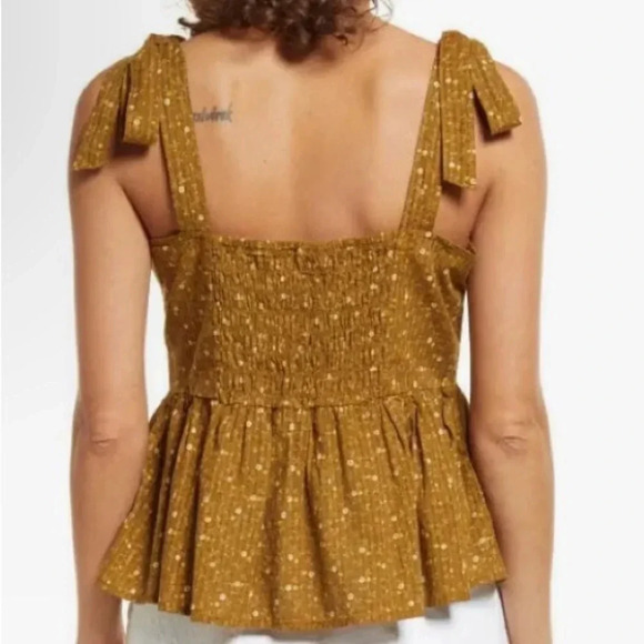 NWT Madewell Rosalie Tie Strap Top In Daisy Stitch Medium - Picture 3 of 12
